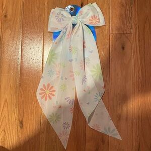 Girls Floral Pattern Hair Bow clip
